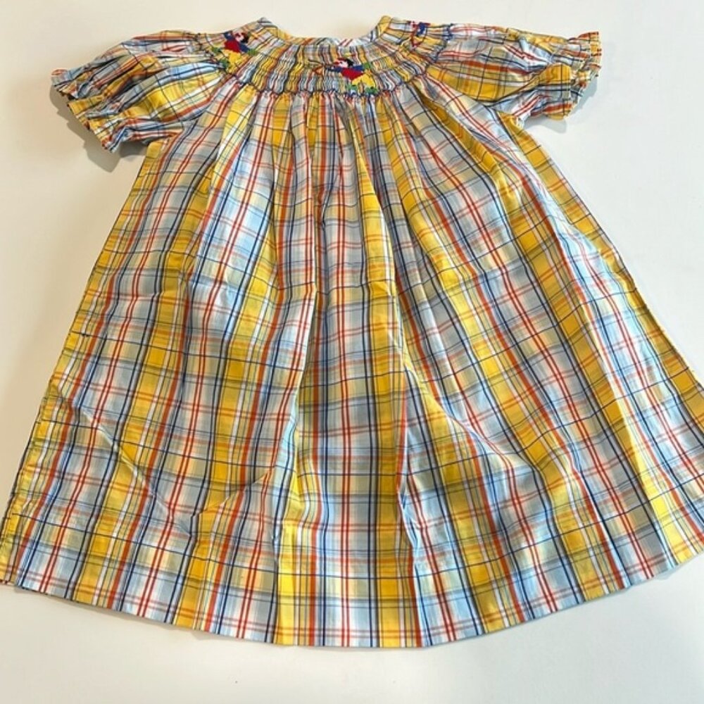 Collection Bebe - smocked dress, vintage plaid dress